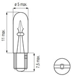 Bosma lamp 12v-1.2w wedge-t5