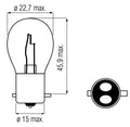 Bosma lamp 12v-20 20w bax15d