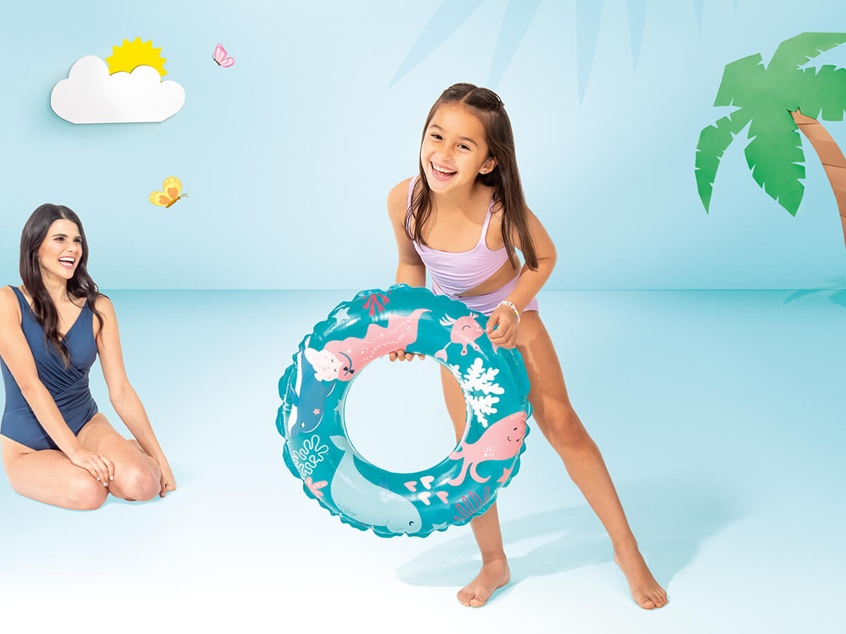 Intex zwemband 61cm vrolijke print