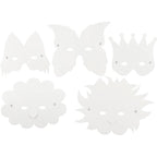 Creativ Company - Creativ Company Https://www.cchobby.nl/fantasiemaskers-inclusief-elastiek-h-15-20-cm-230-gr-wit-5-stuk-1-doos