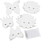 Creativ Company - Creativ Company Https://www.cchobby.nl/fantasiemaskers-inclusief-elastiek-h-15-20-cm-230-gr-wit-100-div-1-doos