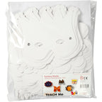 Creativ Company - Creativ Company Https://www.cchobby.nl/fantasiemaskers-inclusief-elastiek-h-15-20-cm-230-gr-wit-100-div-1-doos