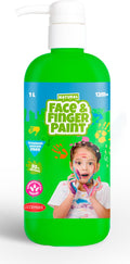Natural Face & Fingerpaint - Natural Face & Fingerpaint fles met pompje - groen 1l - schmink