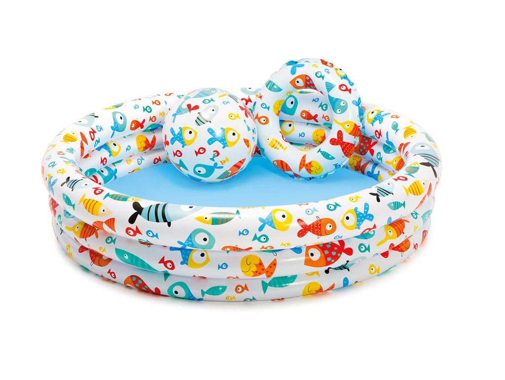 Intex fruitprint zwembad 132x28 set