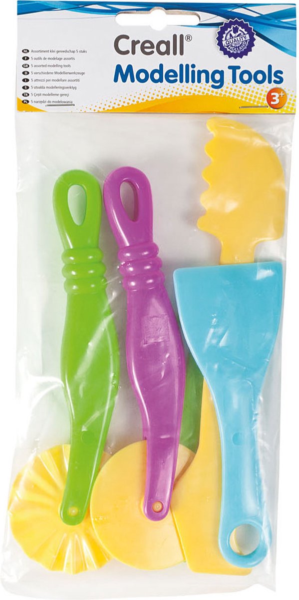 Creall - klei gereedschap 5-delig plastic