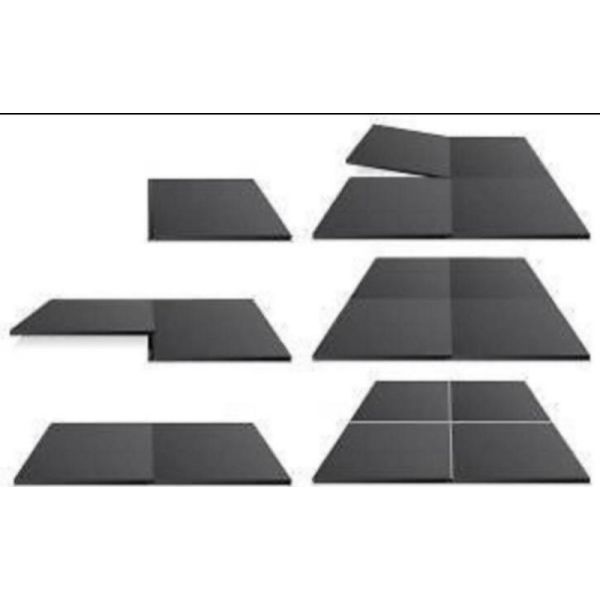 - PVC vloertegel 50x50x1 per stuk - zwart