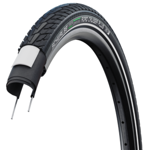 Schwalbe - motion road cruiser plus 28x1.40 (37-622) wired active line green black+reflex