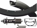 Kgs shimano xt achterwiel 28 29 inch ( 622 ) zwart 8-11 speed centerlock qr uitval