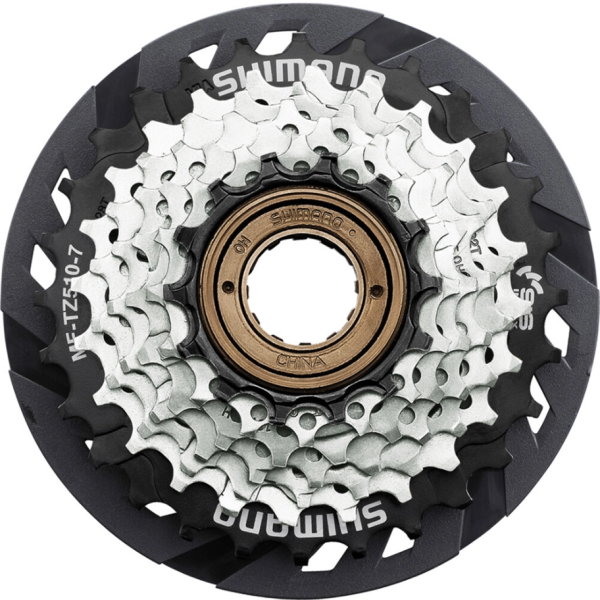 Shimano freewheel 7 speed mf-tz510 14-28t - met spaakbeschermingsschijf