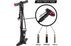 Trivio - fietspomp storm hogedruk 11 bar 160 psi