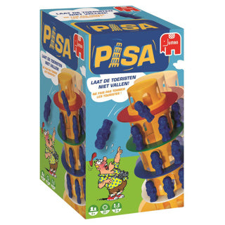 Jumbo - Toren van pisa - actiespel - vanaf 4 jaar - 2 tot 4 spelers - bordspel voor kinderen - familiespel