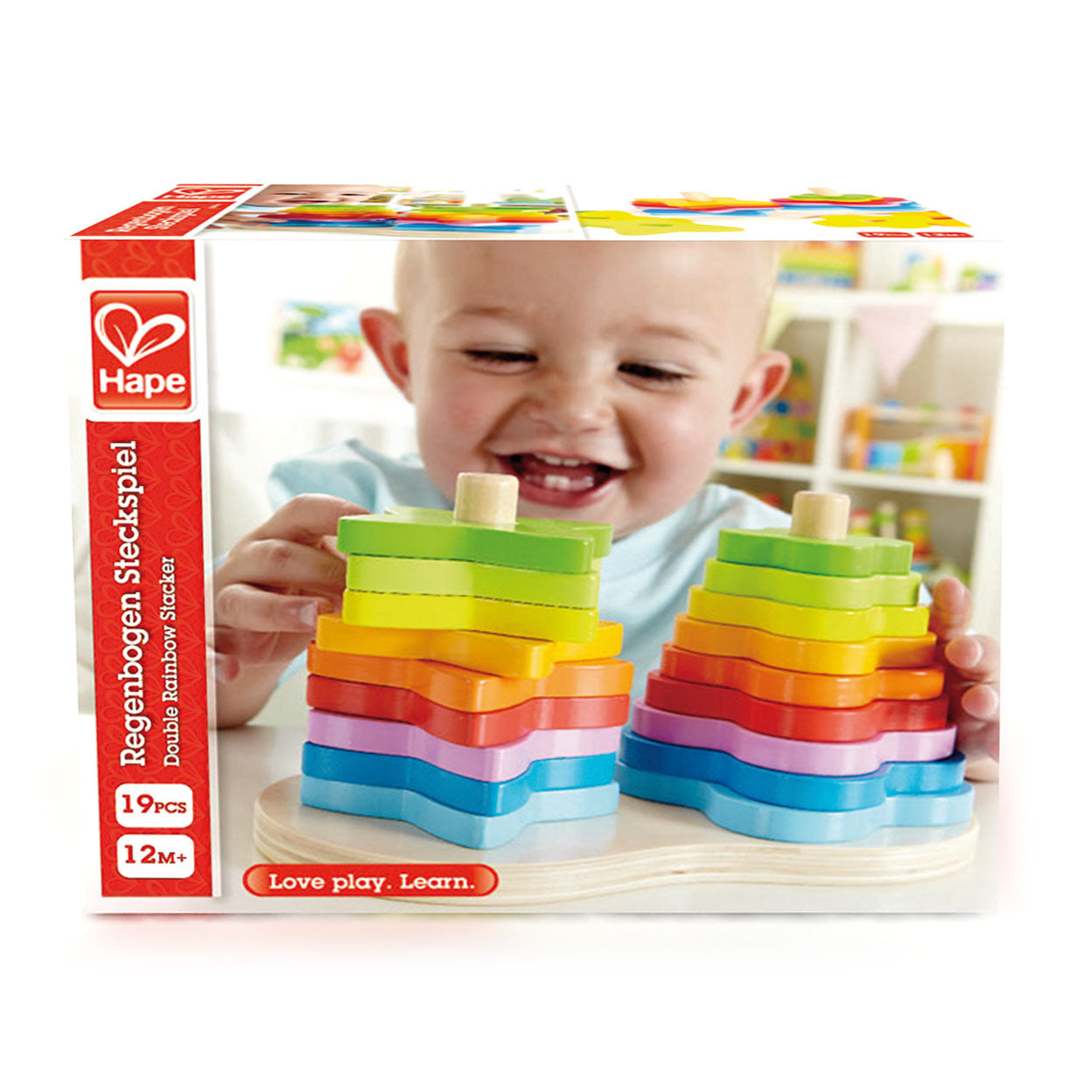 Hape - Hape stapeltoren regenboog