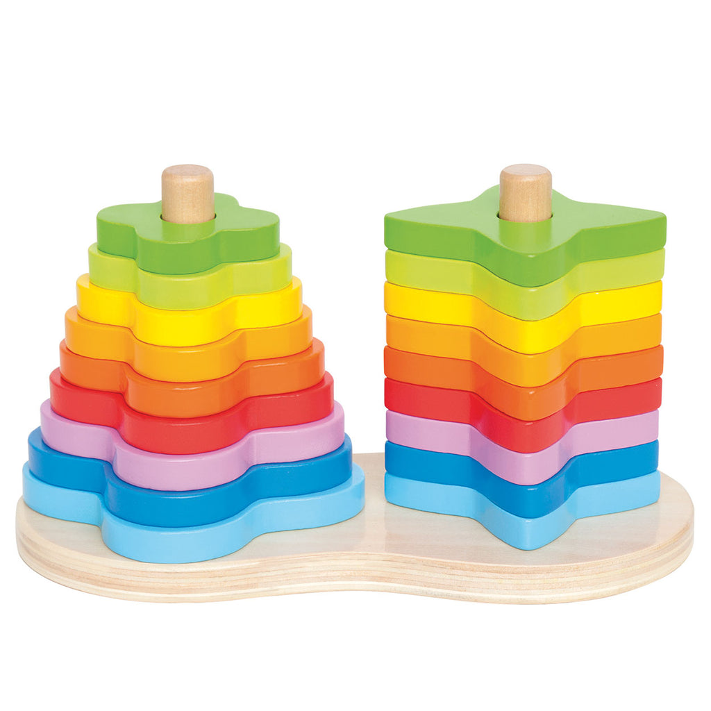 Hape - Hape stapeltoren regenboog