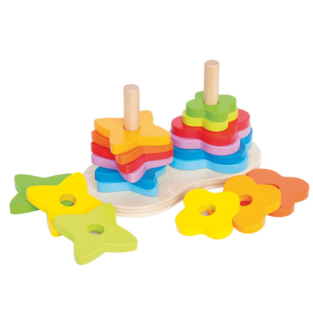 Hape - Hape stapeltoren regenboog