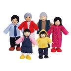 Hape poppenhuis familie aziatisch