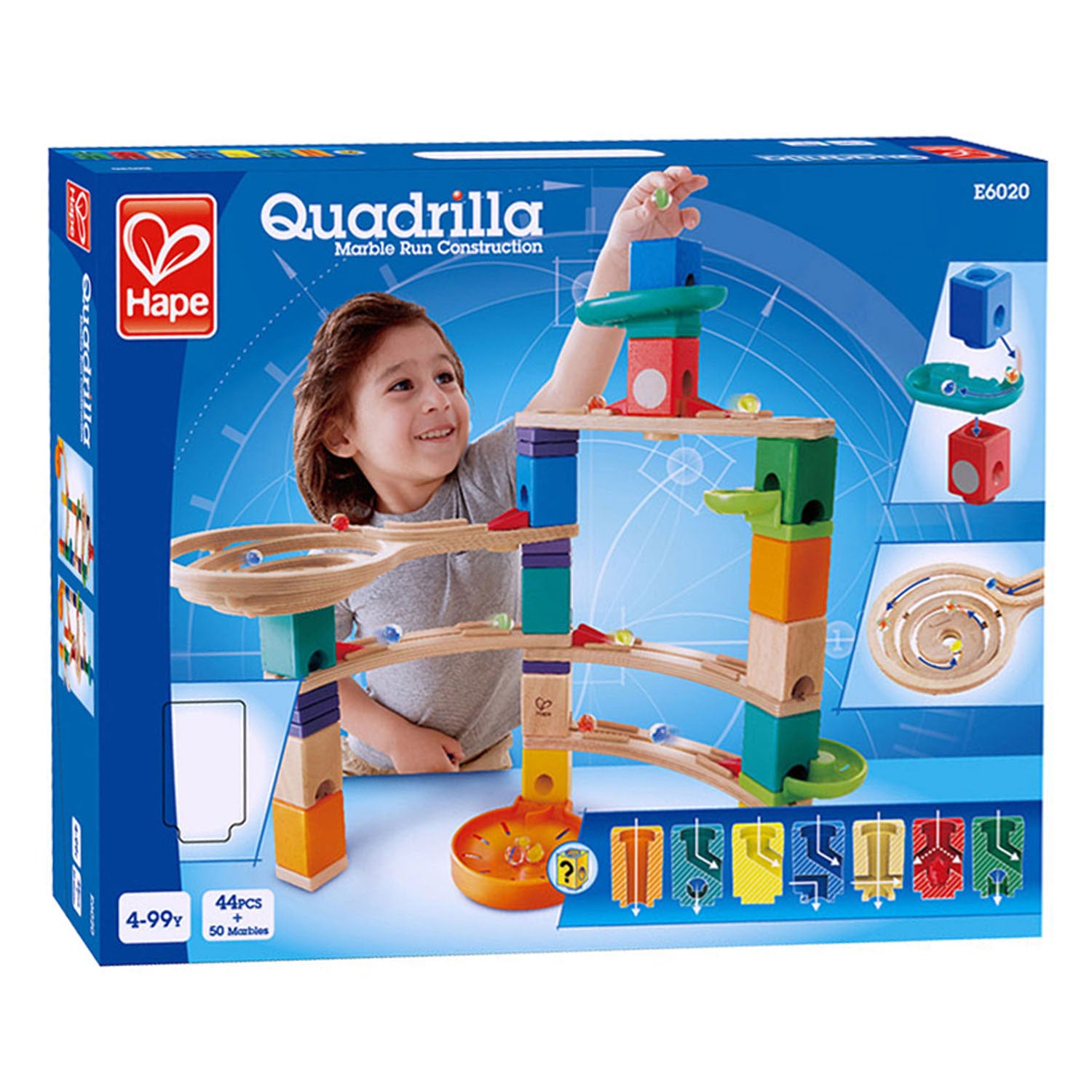 Hape - Hape Quadrilla houten knikkerbaan - cliffhanger