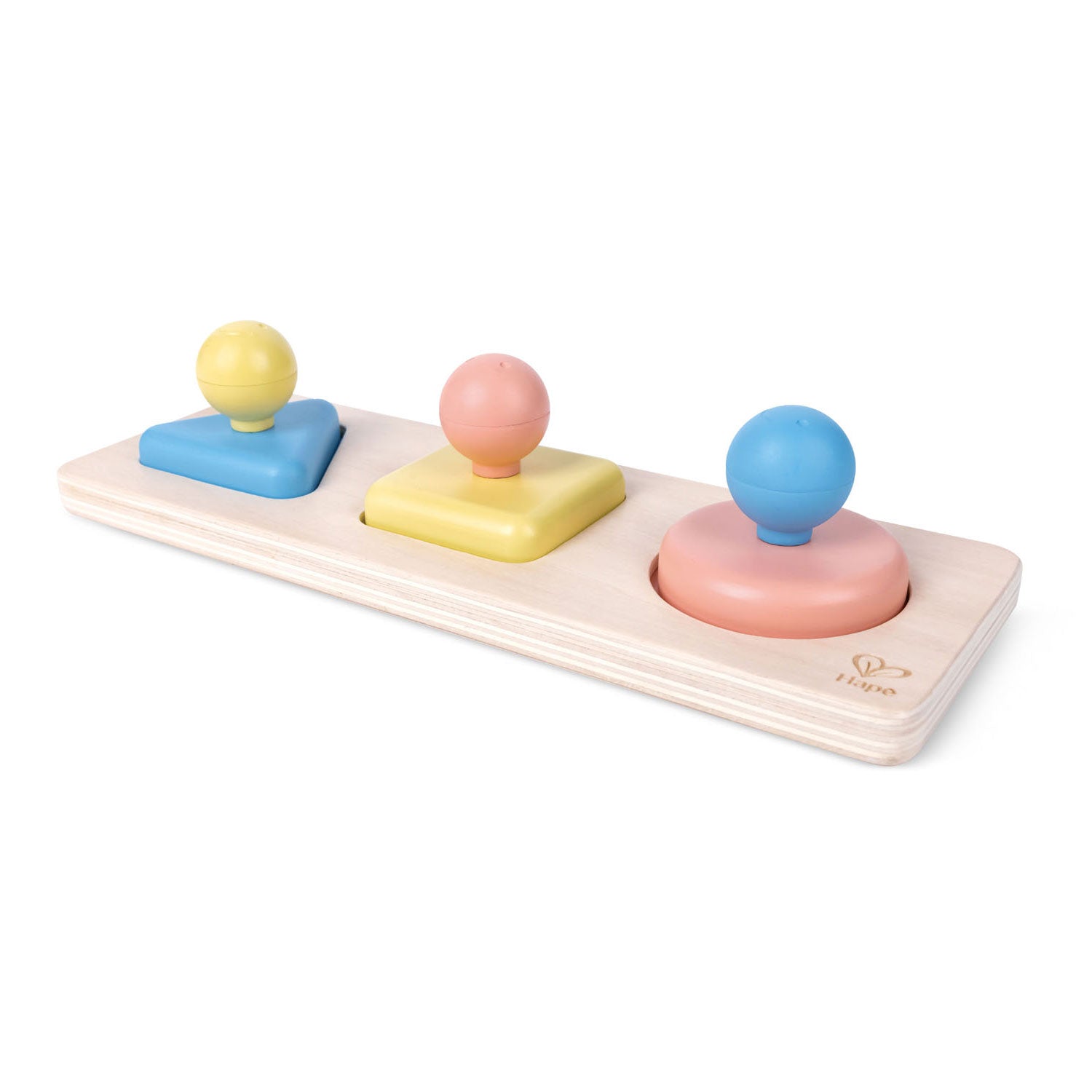 Hape - Hape montessori spiegel vormenpuzzel hout