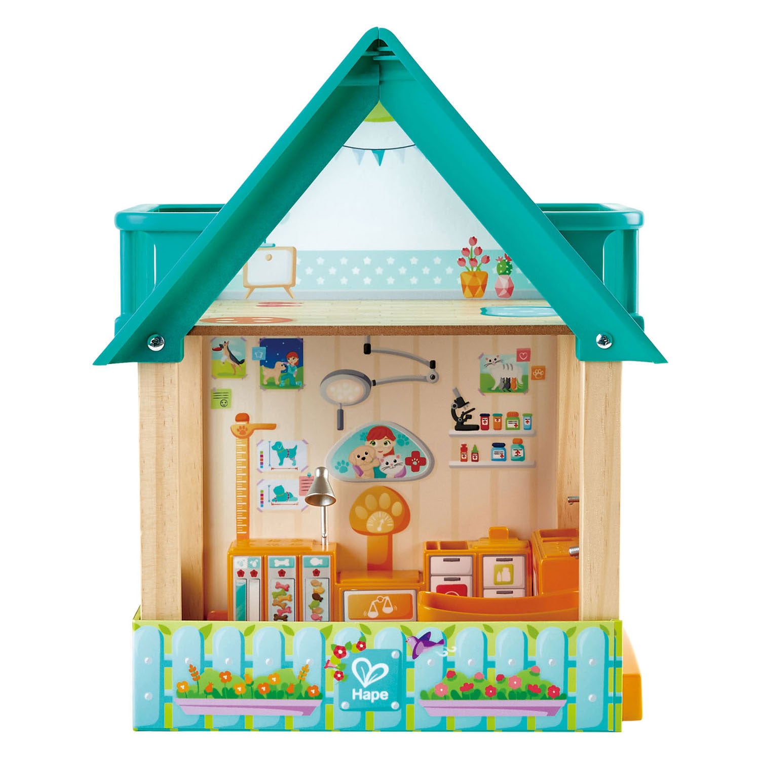 Hape - Hape furry vriend dierenartspraktijk speelset