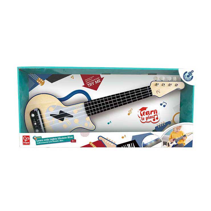 Hape - Hape ukelele met lichtjes - blauw