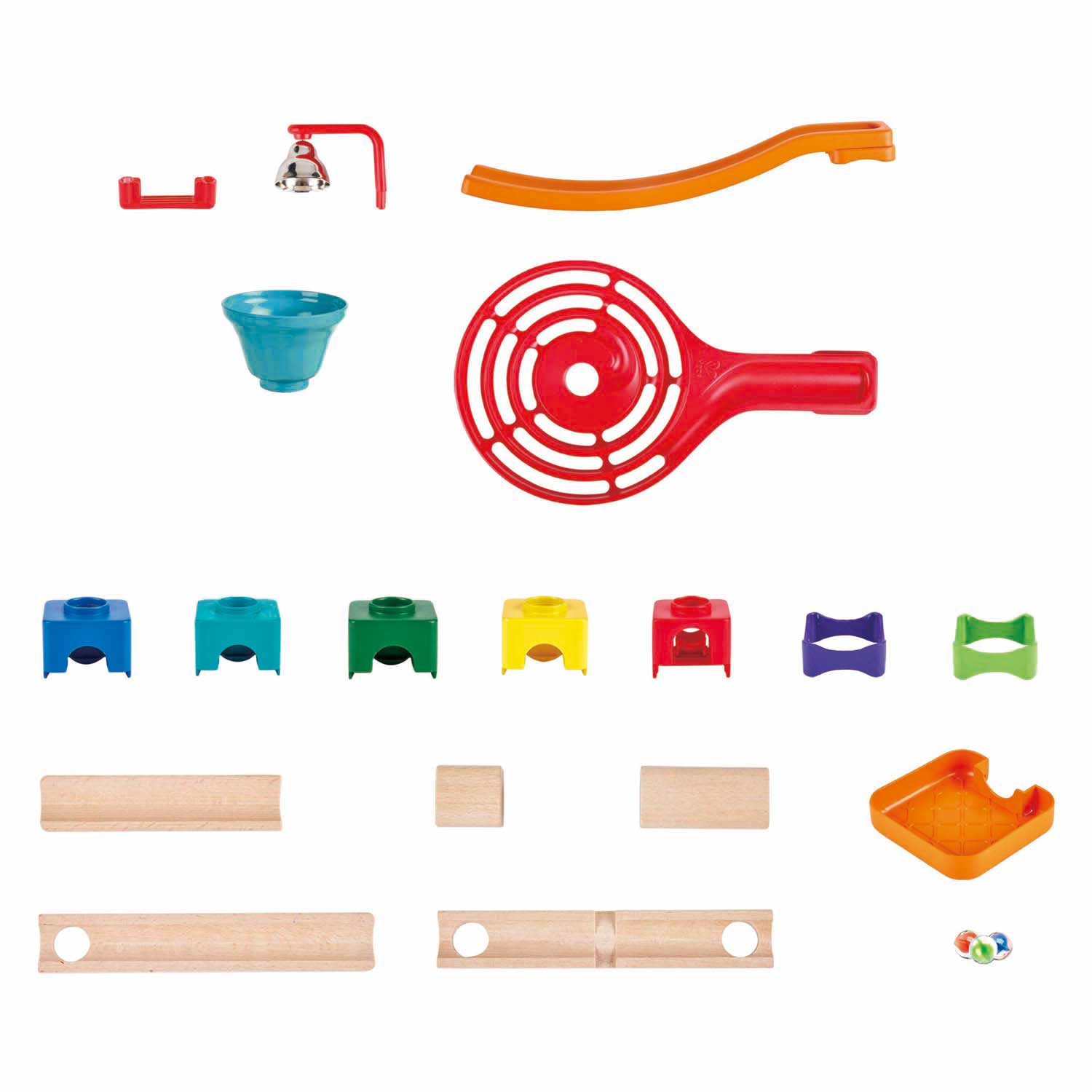 Hape - Hape houten knikkerbaanset - 129 delig
