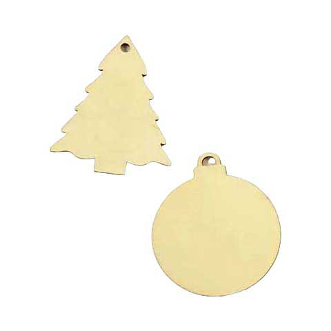 - Knutsel Houten Mini Kersthanger (per stuk)