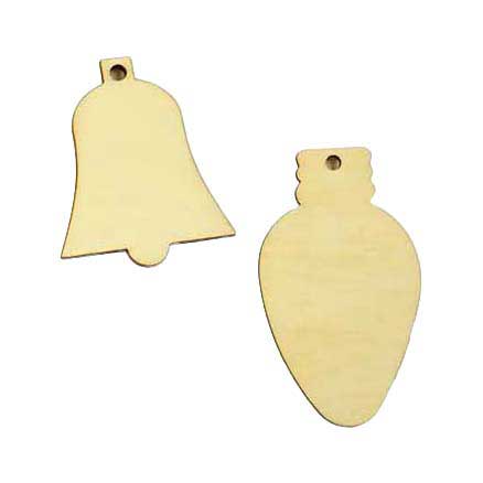 - Knutsel Houten Mini Kersthanger (per stuk)