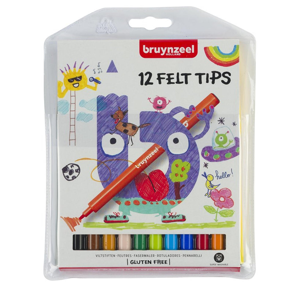 Bruynzeel - kids viltstiften 12 stuks