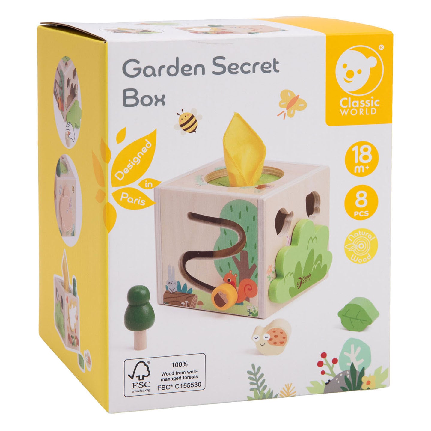 Classic World - houten speelgoedkist garden secret