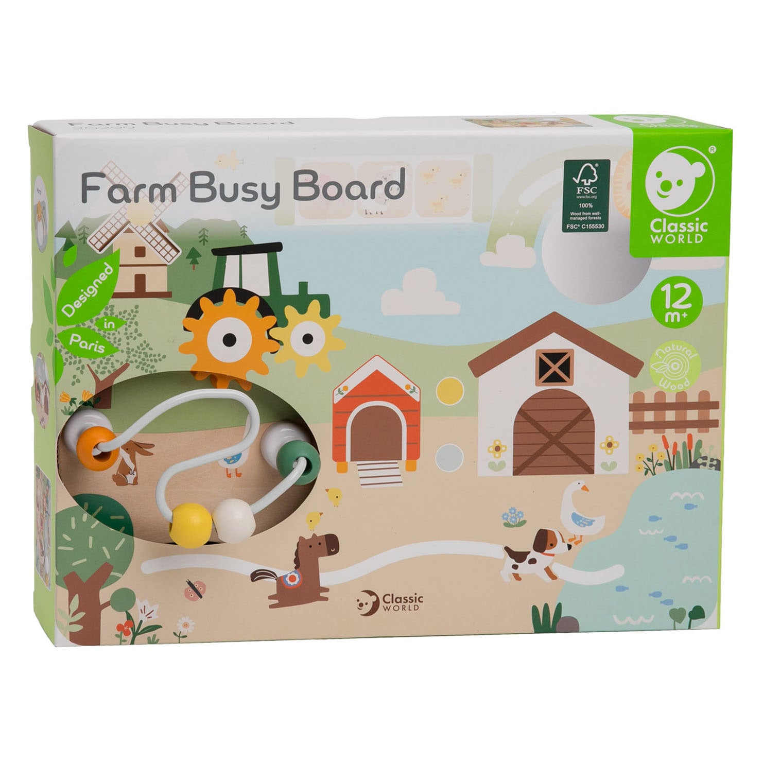Classic World - houten interactieve bord - boerderij