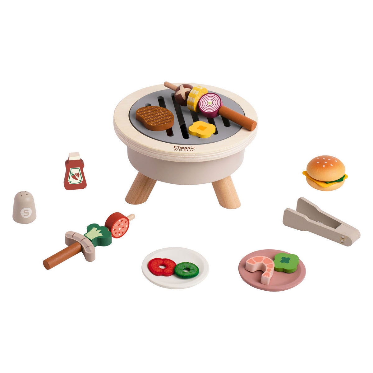Classic World - houten barbecueset - 30dlg.