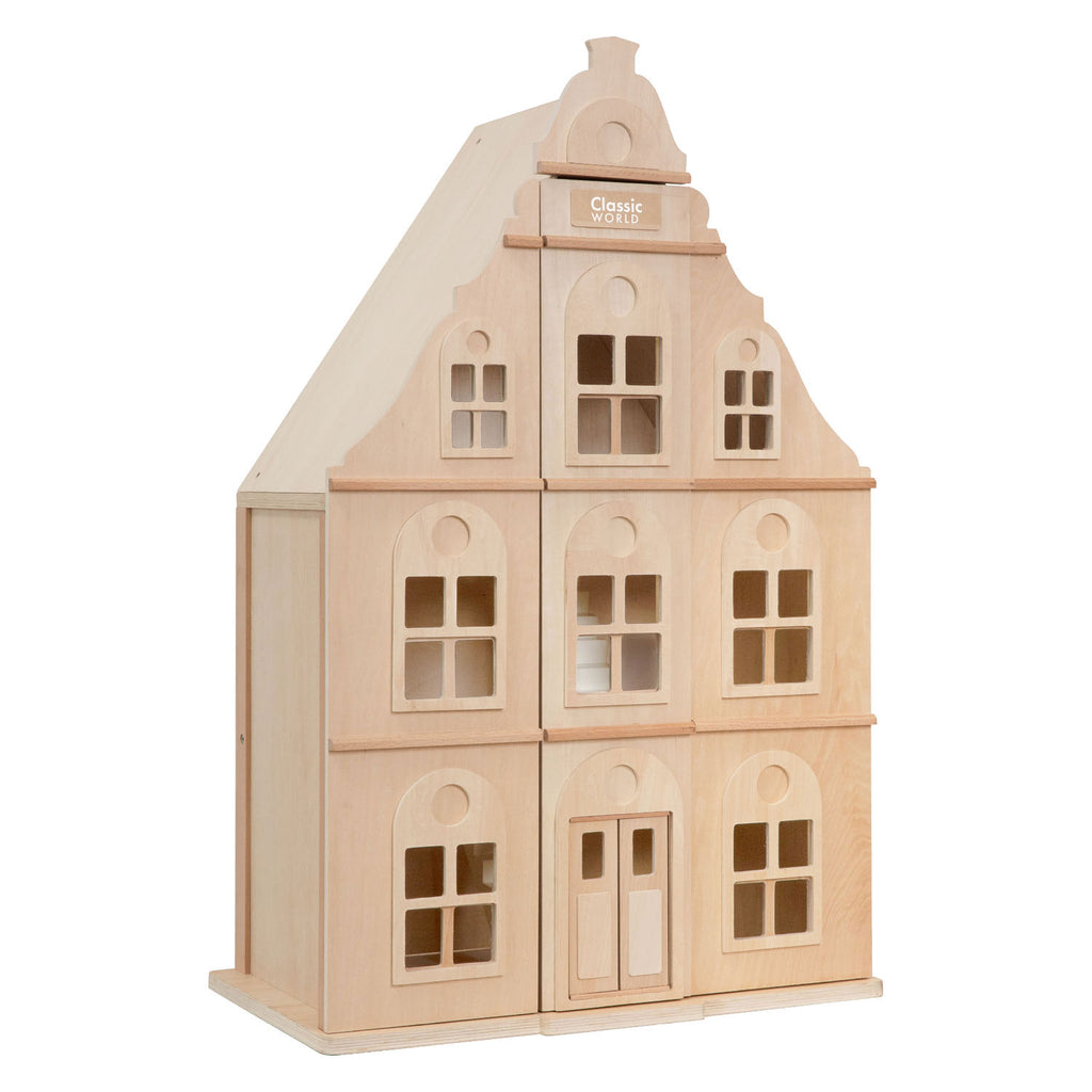 Classic World - houten poppenhuis - 3dlg.