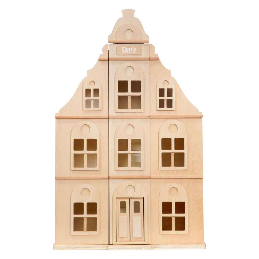 Classic World - houten poppenhuis - 3dlg.