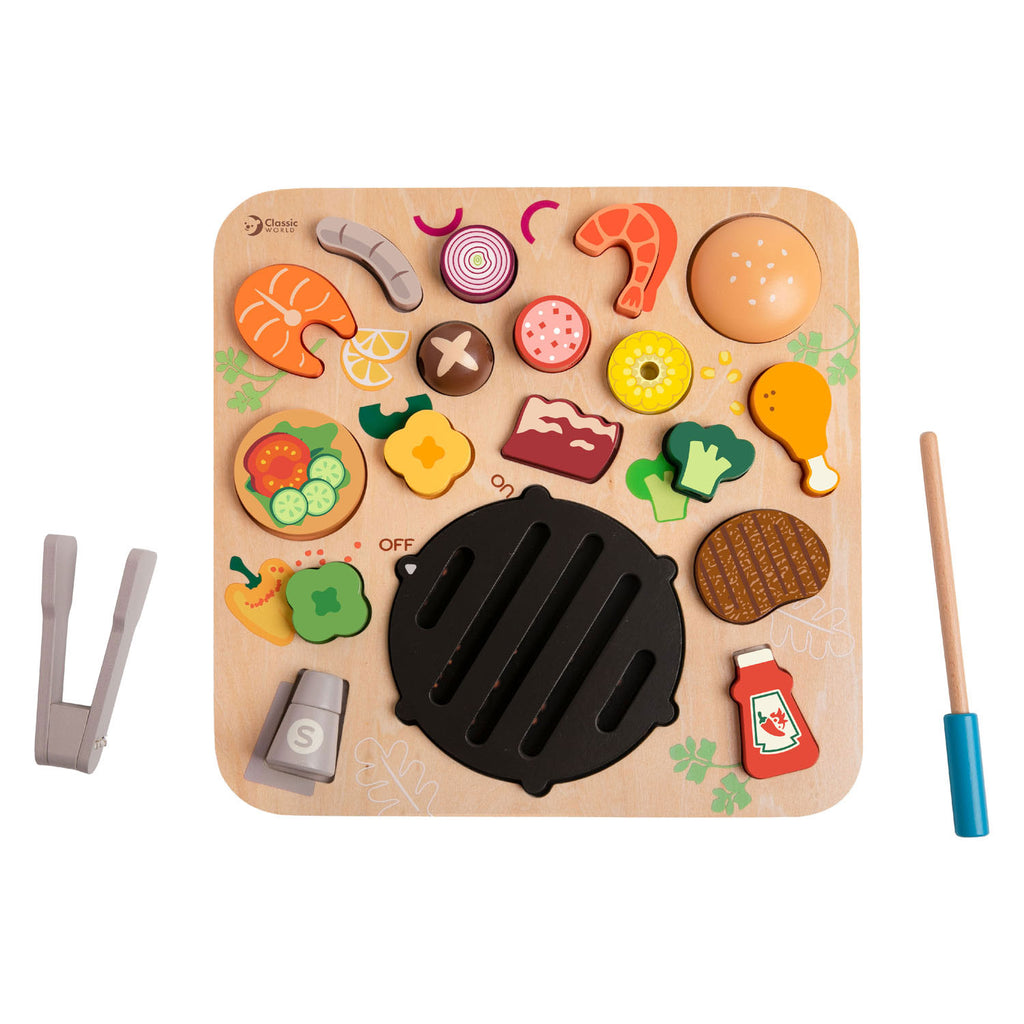Classic World - houten bbq puzzel - 21 stuks