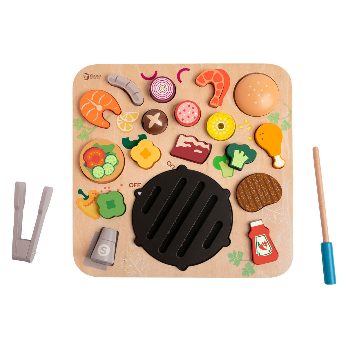 Classic World - houten bbq puzzel - 21 stuks