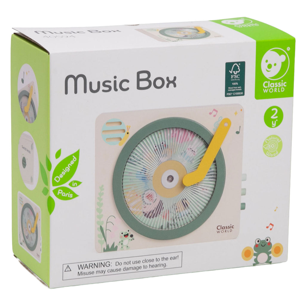Classic World - houten muziekbox