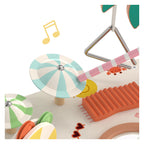 Classic World - houten muziek tafel - strand
