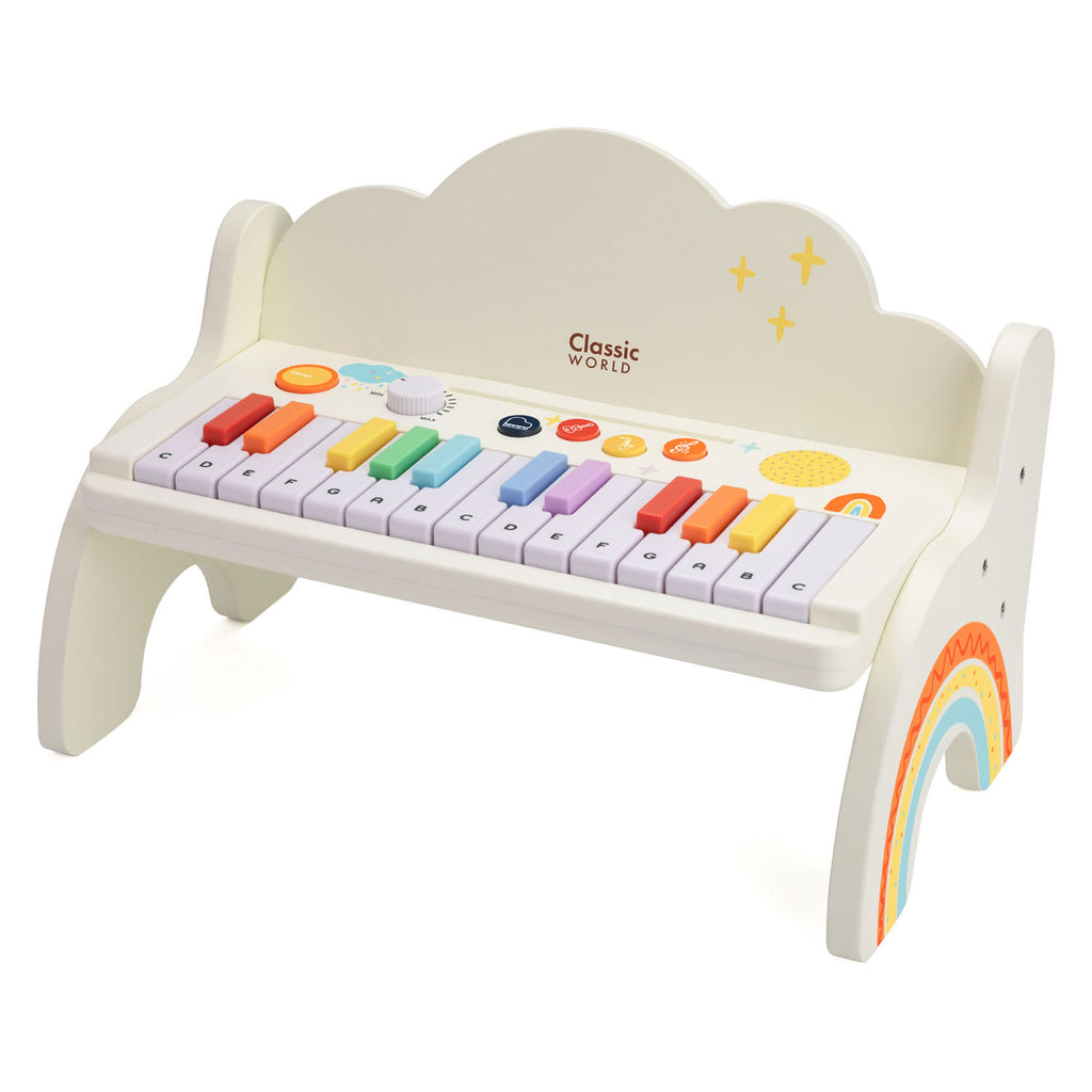 Classic World - houten regenboog piano