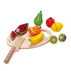 Classic World - houten snijfruit met snijplank 17dlg.
