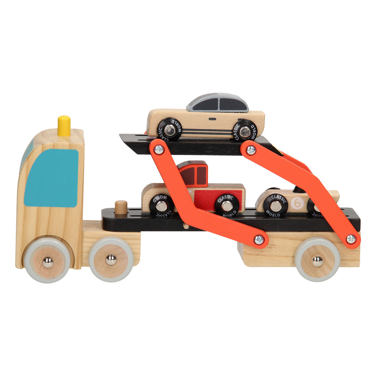 Classic World - autotransporter met auto's 4dlg.