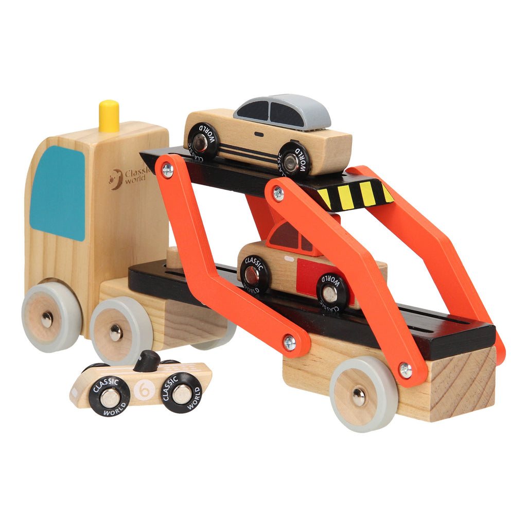 Classic World - autotransporter met auto's 4dlg.
