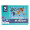 Classic World - houten legpuzzel wereldkaart 48st.