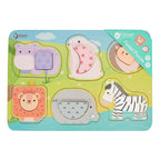Classic world houten puzzel wilde dieren, 13st.