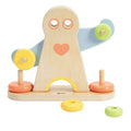 Classic world houten hercules weegschaal, 7dlg.