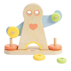 Classic world houten hercules weegschaal, 7dlg.