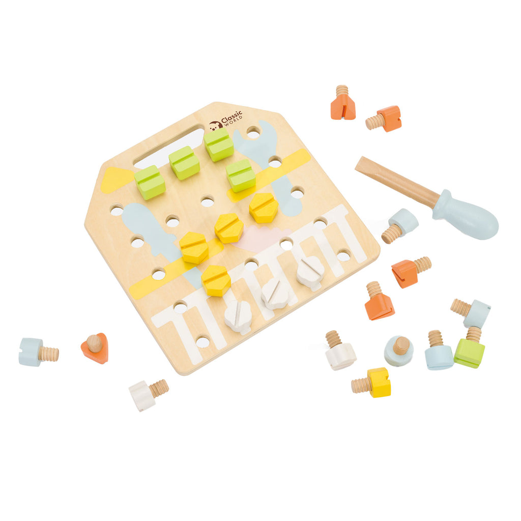 Classic world klassieke wereld houten manipulatieve bordlogische puzzel - uni