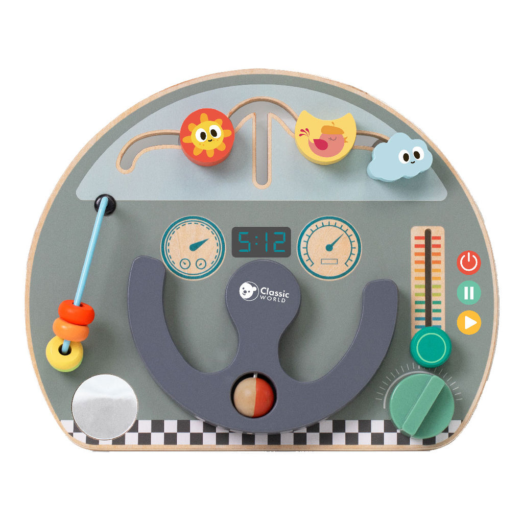 Classic World - houten activiteitenbord verkeer