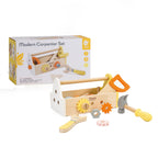Classic world houten timmermanset met gereedschapskist, 18dlg.