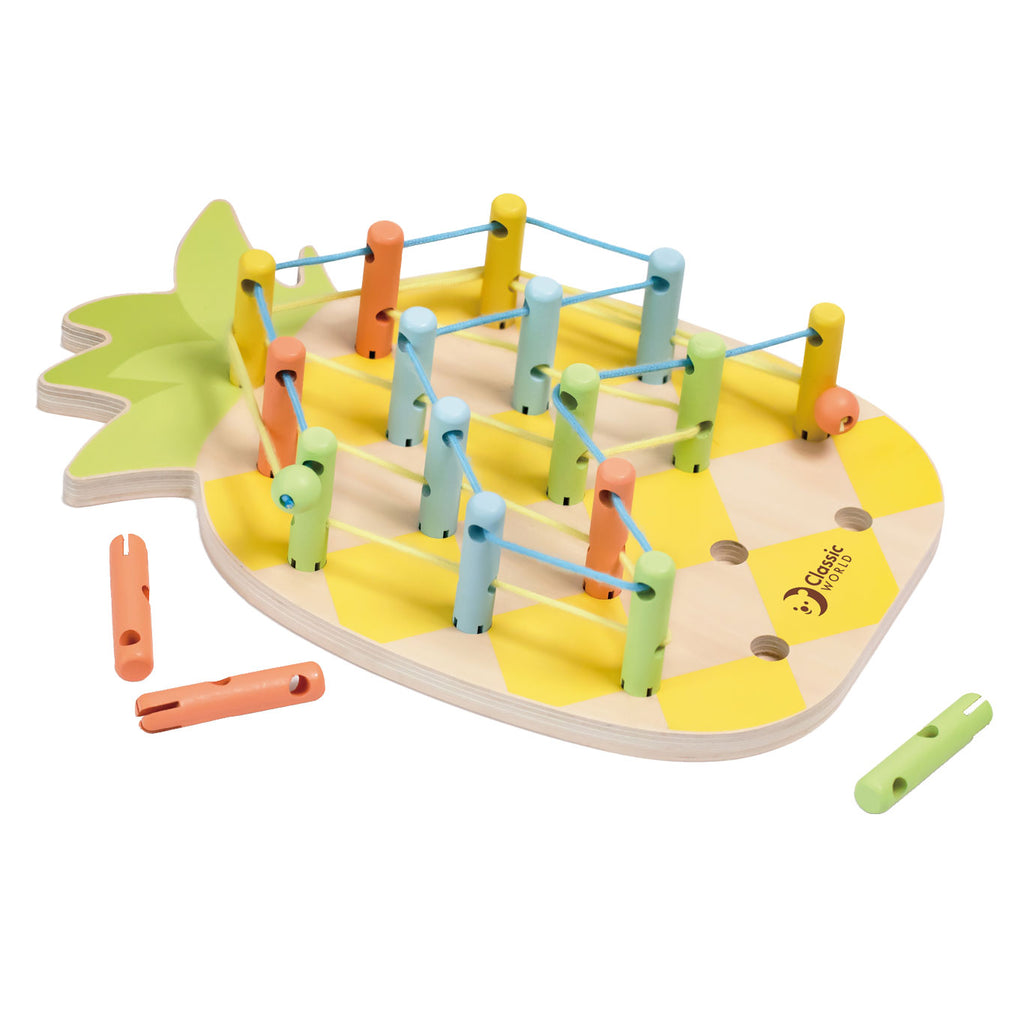 Classic World - houten ananas verbindingsspel 21dlg.