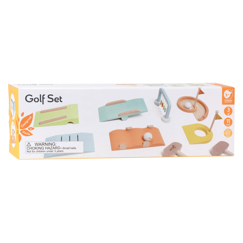 Classic World - houten midget golfset 11dlg.