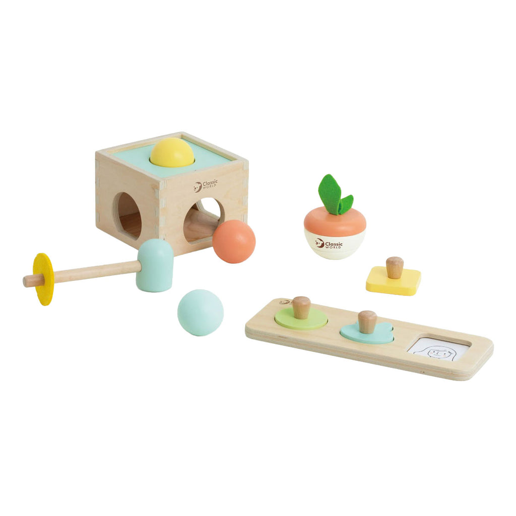 Classic World - baby hello speelgoed box 6-12 maanden